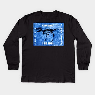 I Dig Dinos Kids Long Sleeve T-Shirt